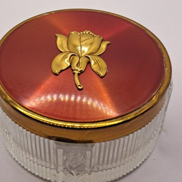 Vintage Ladies Dresser Powder Jar - Picture 3 of 8